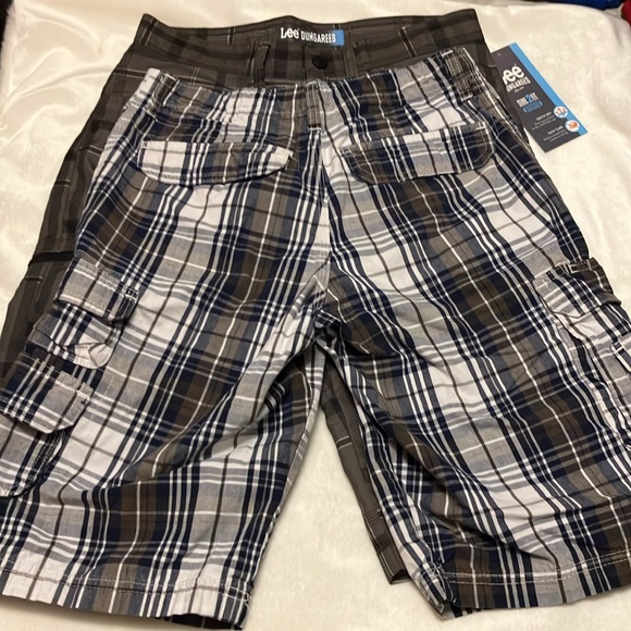 NWT Lee Tech Short + bonus plaid cargo short adjustable waistband Boys 16 - Picture 5 of 12